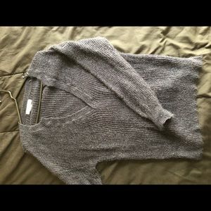 Navy Blue V neck Sweater